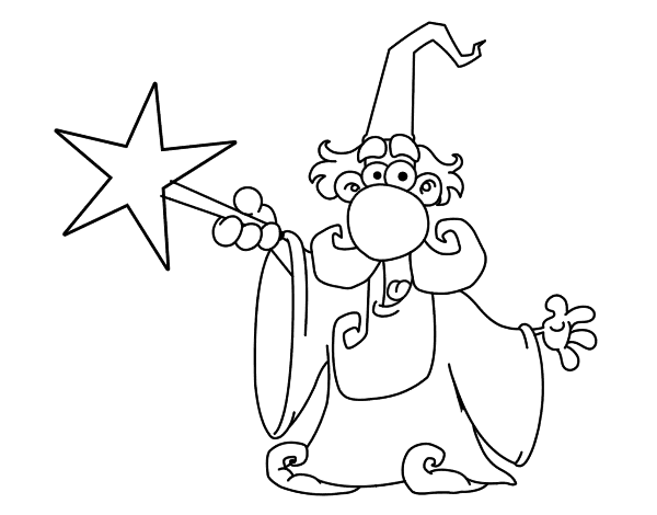 Coloring page: Magician (Characters) #100781 - Free Printable Coloring Pages