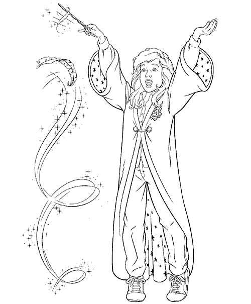 Coloring page: Magician (Characters) #100787 - Free Printable Coloring Pages
