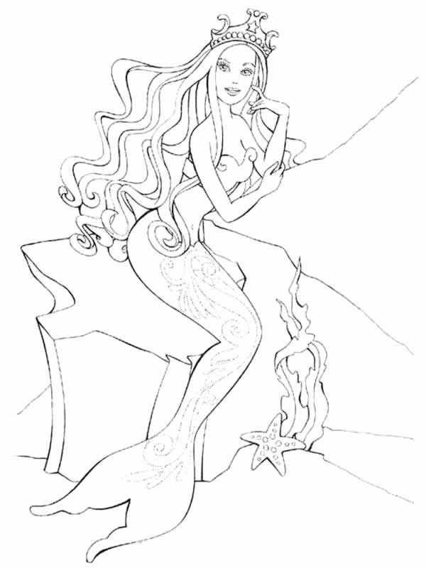 Coloring page: Mermaid (Characters) #147159 - Free Printable Coloring Pages