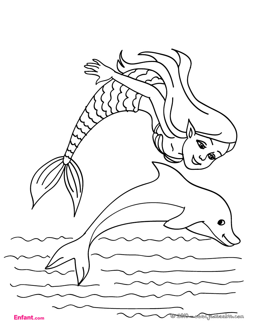 Coloring page: Mermaid (Characters) #147162 - Free Printable Coloring Pages