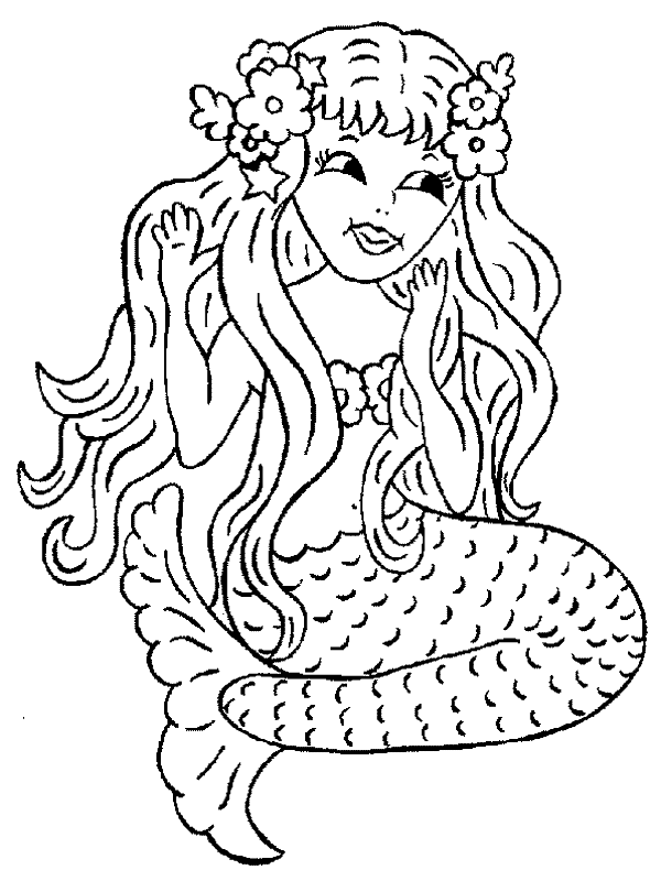 Coloring page: Mermaid (Characters) #147176 - Free Printable Coloring Pages