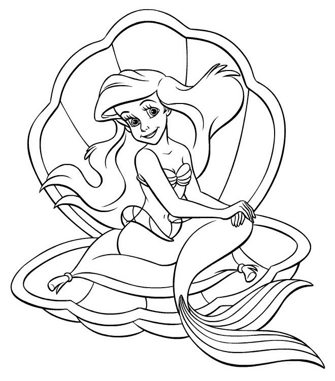 Coloring page: Mermaid (Characters) #147196 - Free Printable Coloring Pages