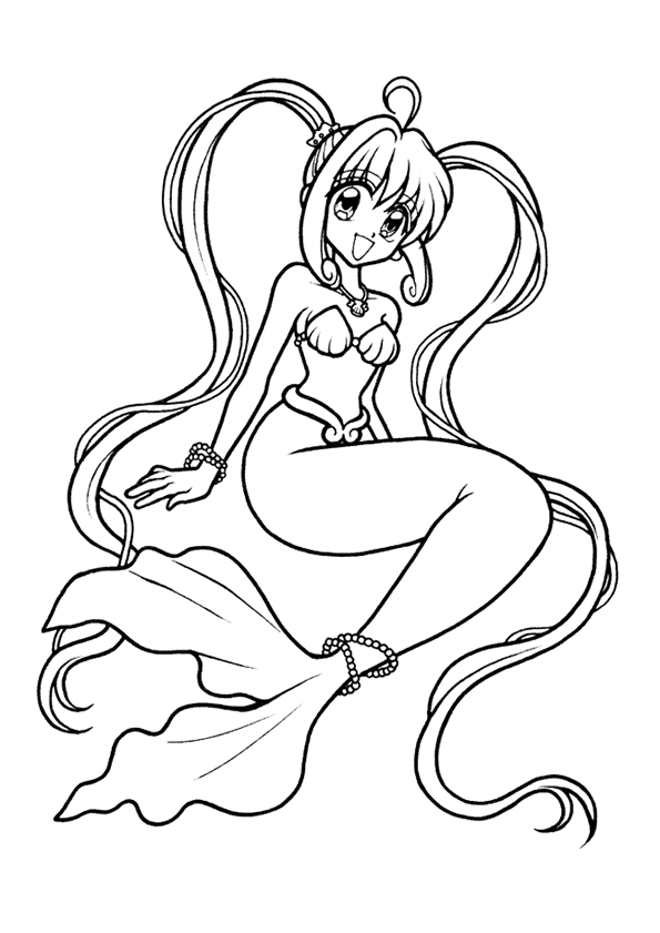 Coloring page: Mermaid (Characters) #147205 - Free Printable Coloring Pages