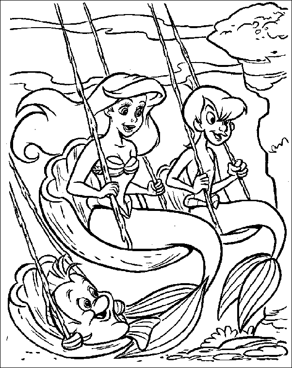 Coloring page: Mermaid (Characters) #147227 - Free Printable Coloring Pages
