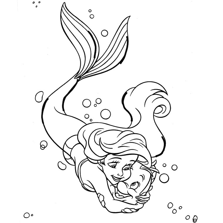 Coloring page: Mermaid (Characters) #147231 - Free Printable Coloring Pages