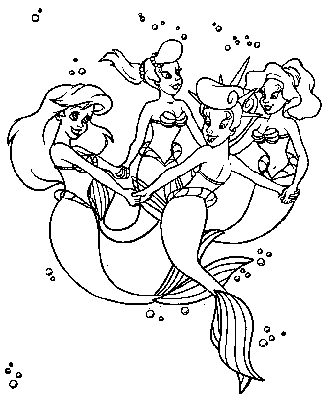 Coloring page: Mermaid (Characters) #147241 - Free Printable Coloring Pages