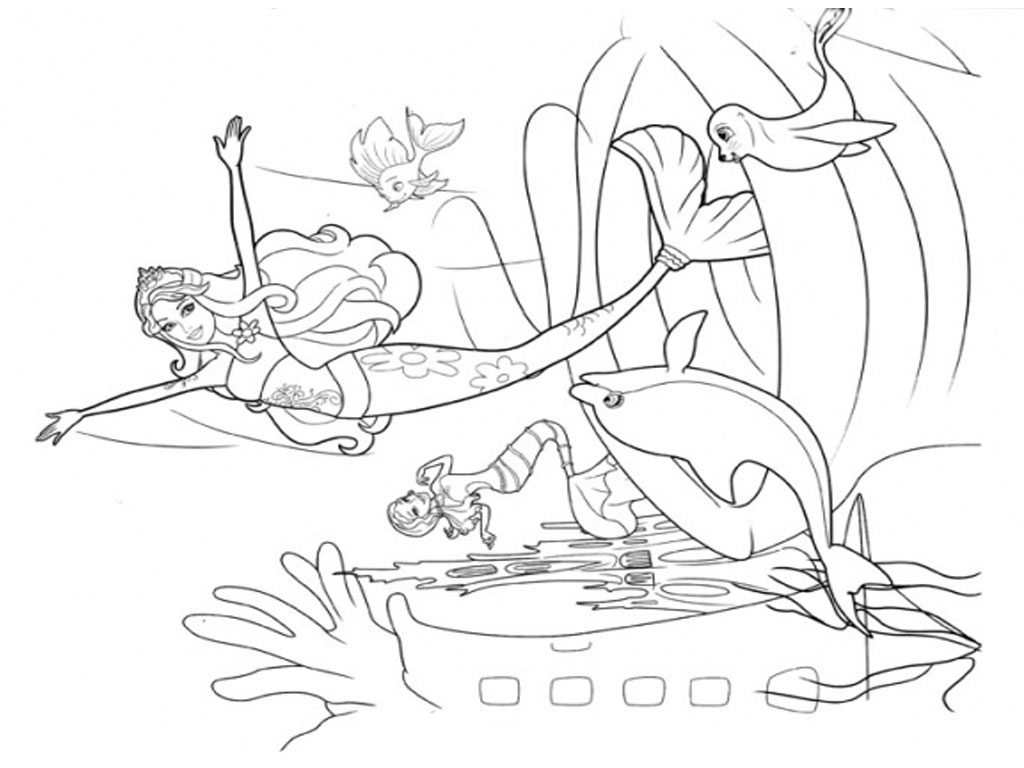 Coloring page: Mermaid (Characters) #147260 - Free Printable Coloring Pages