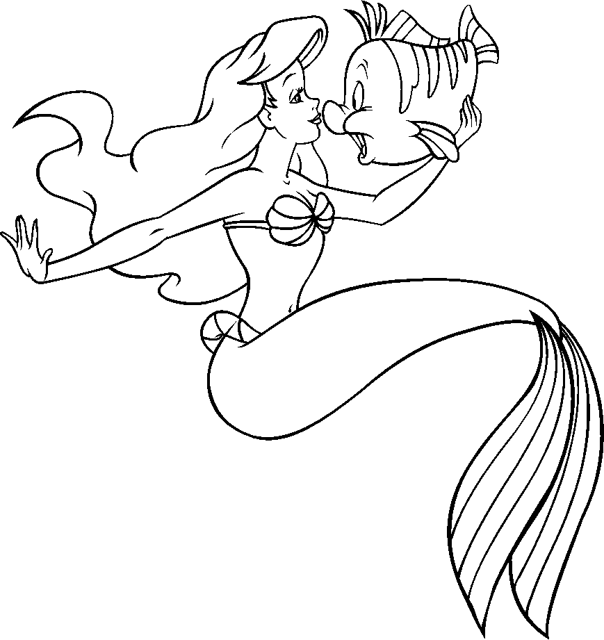 Coloring page: Mermaid (Characters) #147281 - Free Printable Coloring Pages