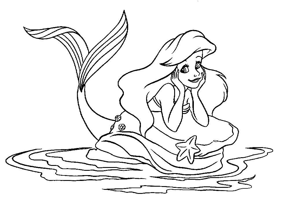 Coloring page: Mermaid (Characters) #147285 - Free Printable Coloring Pages