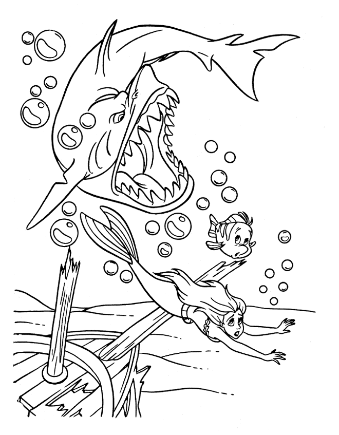 Coloring page: Mermaid (Characters) #147286 - Free Printable Coloring Pages