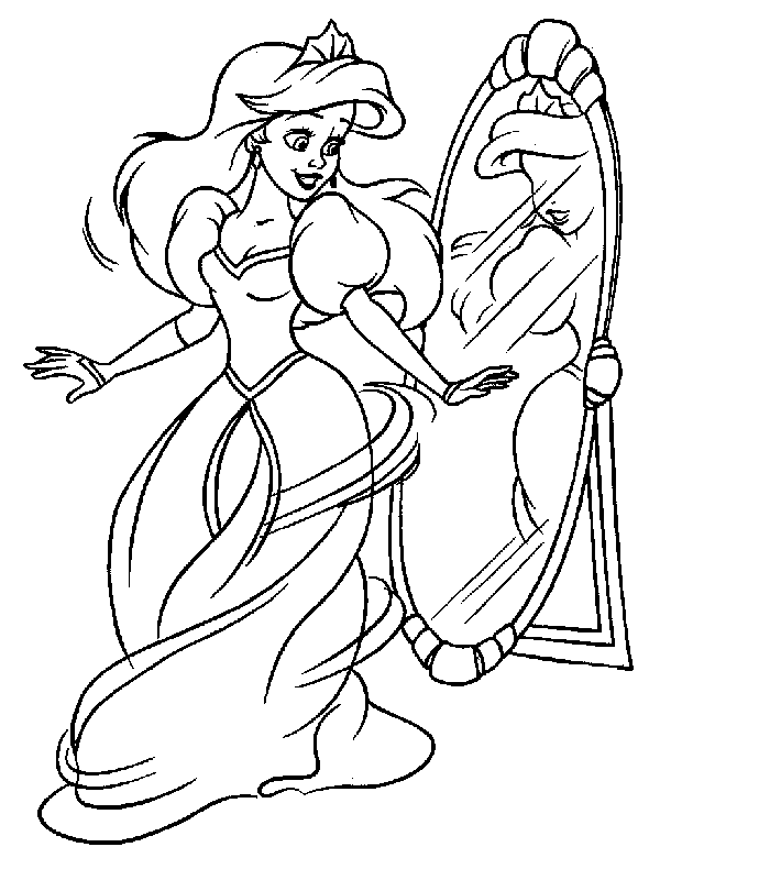Coloring page: Mermaid (Characters) #147291 - Free Printable Coloring Pages