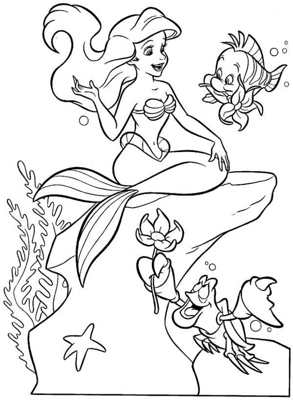 Coloring page: Mermaid (Characters) #147293 - Free Printable Coloring Pages