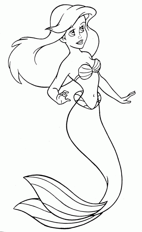 Coloring page: Mermaid (Characters) #147311 - Free Printable Coloring Pages