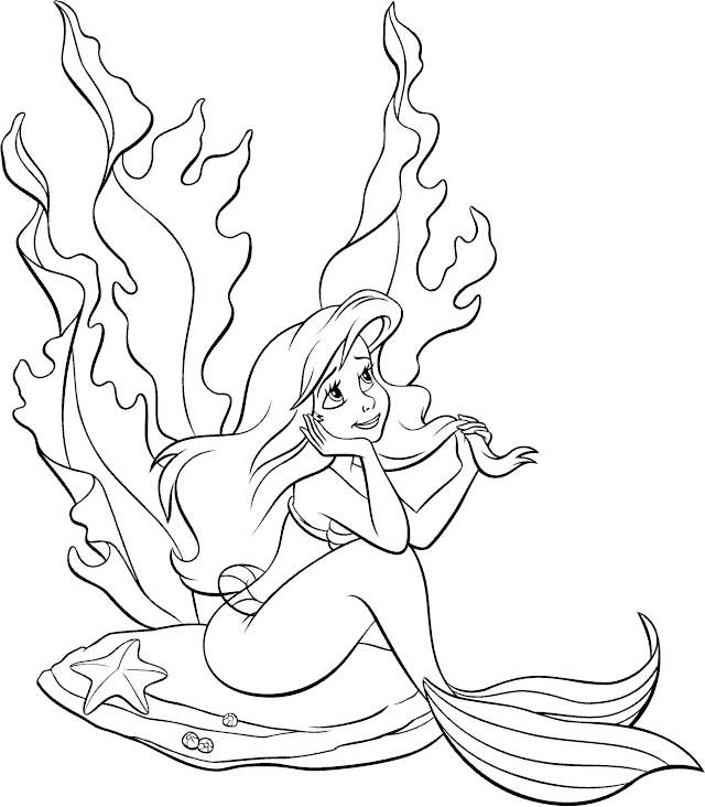 Coloring page: Mermaid (Characters) #147316 - Free Printable Coloring Pages