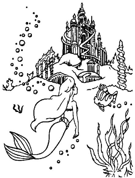 Coloring page: Mermaid (Characters) #147332 - Free Printable Coloring Pages