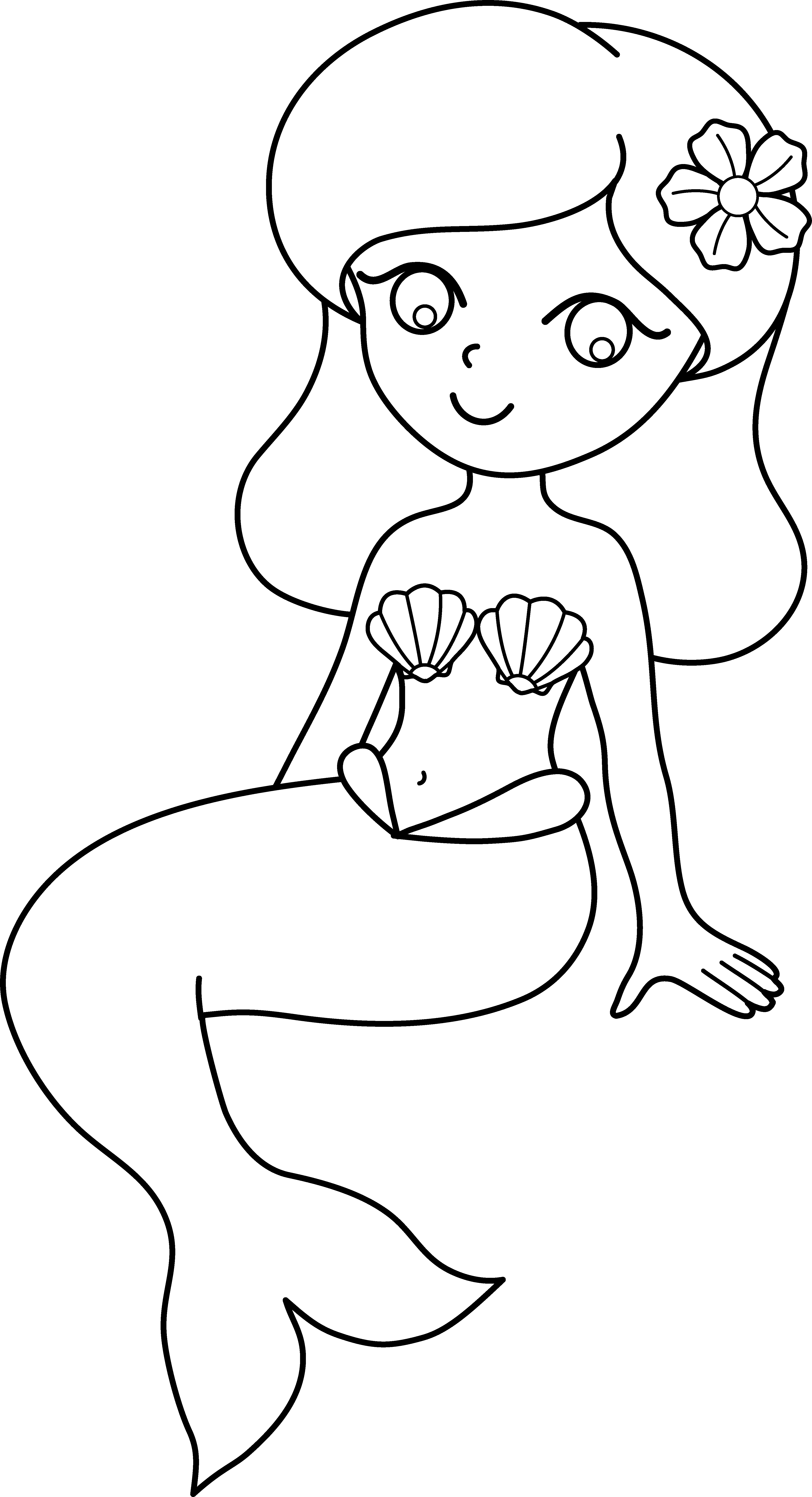 Coloring page: Mermaid (Characters) #147333 - Free Printable Coloring Pages