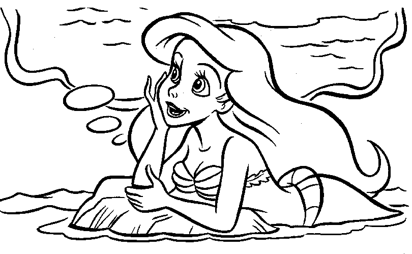 Coloring page: Mermaid (Characters) #147346 - Free Printable Coloring Pages