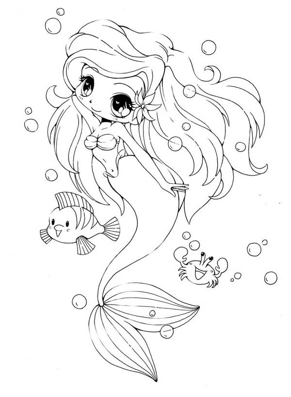 Coloring page: Mermaid (Characters) #147390 - Free Printable Coloring Pages