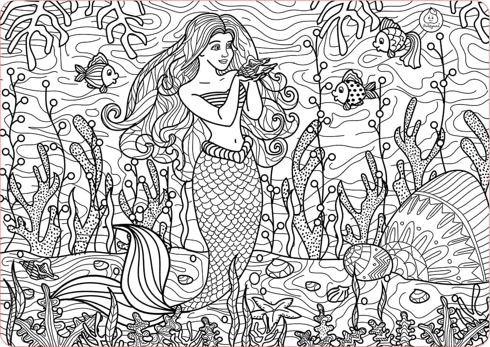 Free printable Mermaid coloring page #215088 from Characters collection