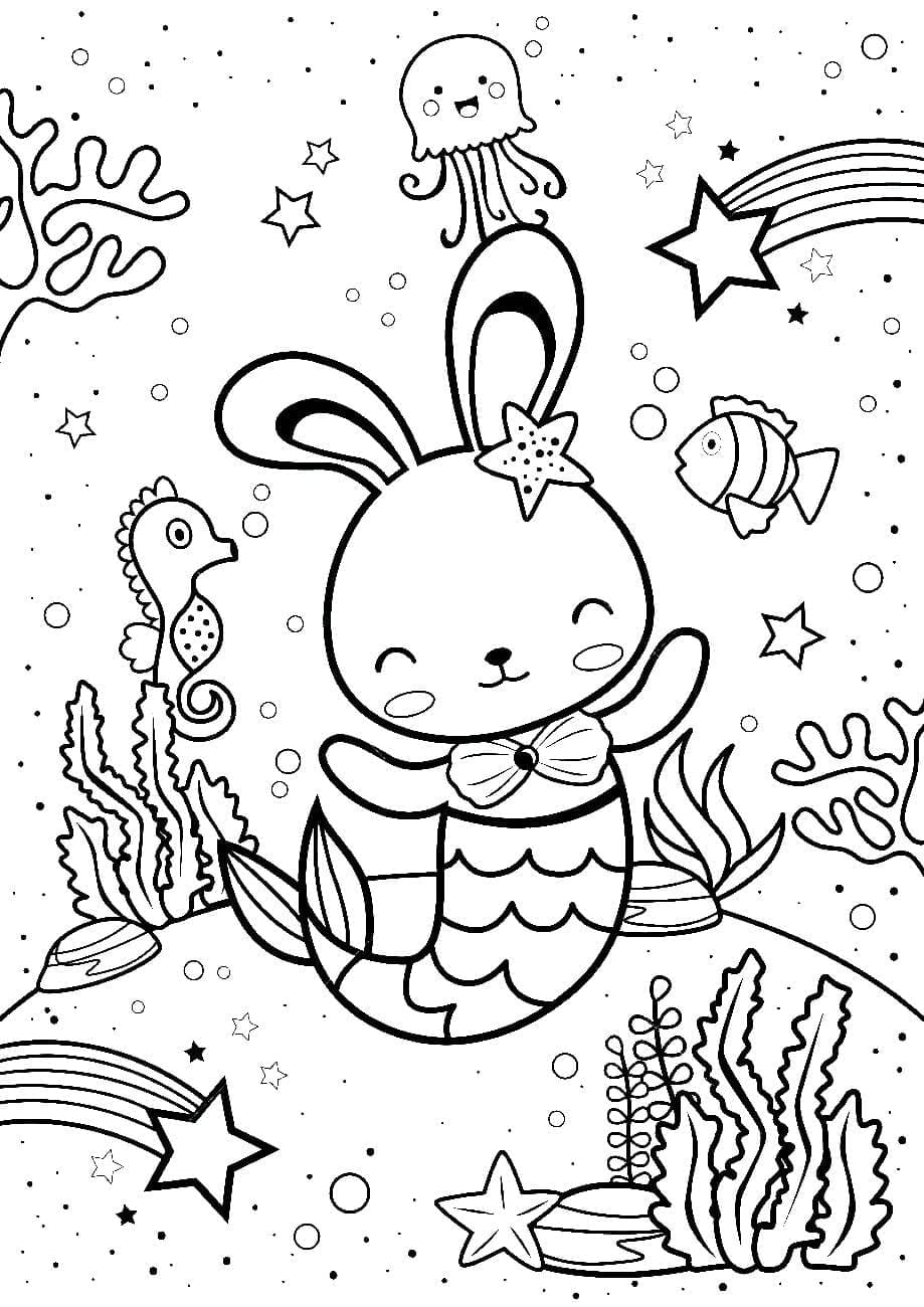 Free printable Mermaid coloring page #215089 from Characters collection