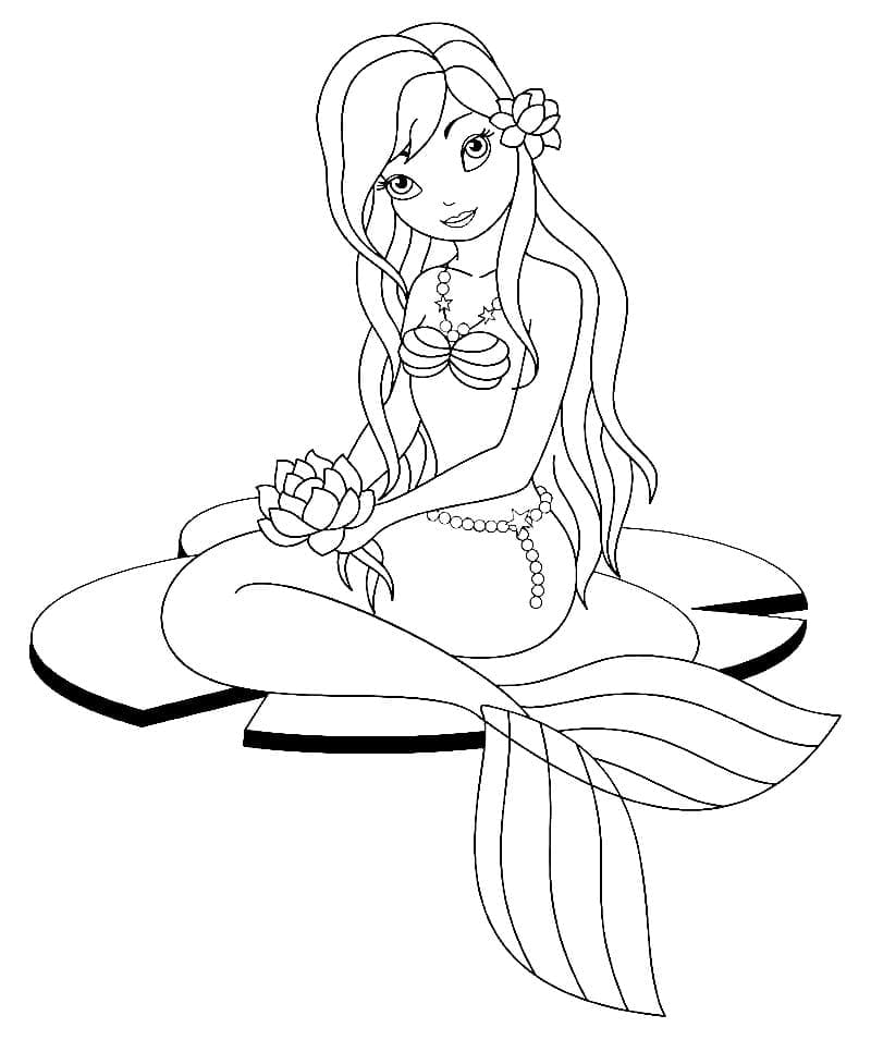 Free printable Mermaid coloring page #215097 from Characters collection