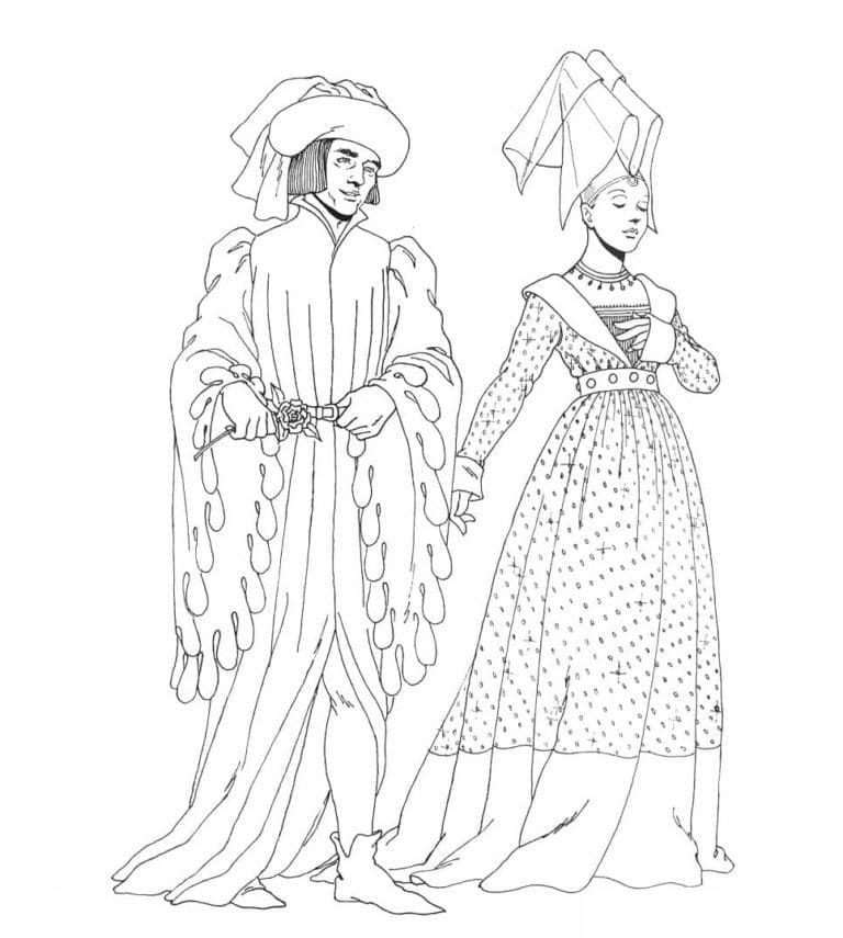 Free printable Middle Ages coloring page #201414 from Characters collection