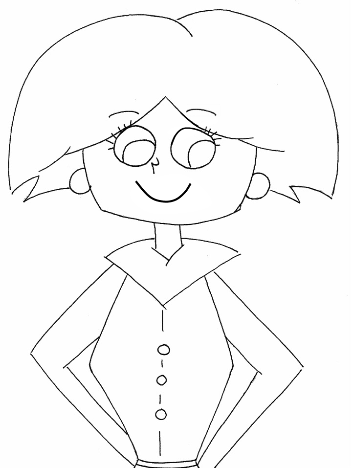Coloring page: Mom (Characters) #101052 - Free Printable Coloring Pages