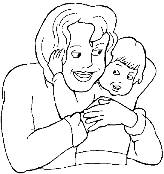 Coloring page: Mom (Characters) #101059 - Free Printable Coloring Pages