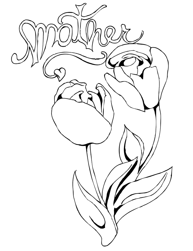 Coloring page: Mom (Characters) #101063 - Free Printable Coloring Pages