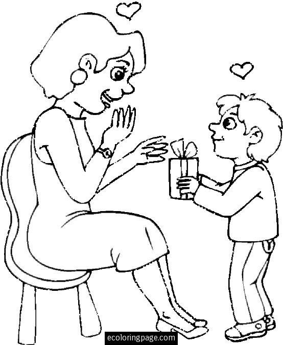 Coloring page: Mom (Characters) #101085 - Free Printable Coloring Pages