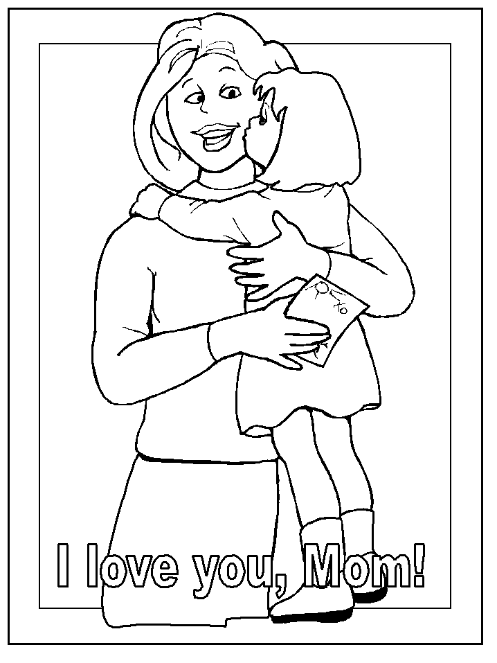 Coloring page: Mom (Characters) #101106 - Free Printable Coloring Pages
