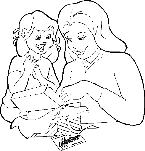 Coloring page: Mom (Characters) #101188 - Free Printable Coloring Pages