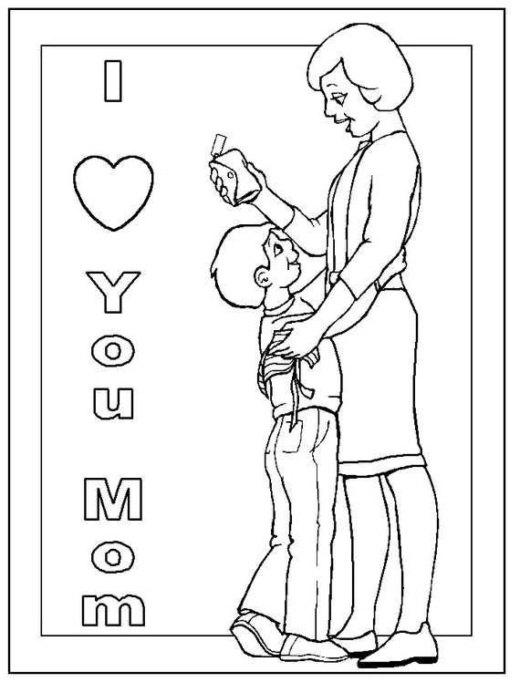 Coloring page: Mom (Characters) #101191 - Free Printable Coloring Pages
