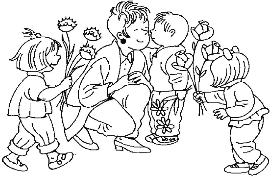 Coloring page: Mom (Characters) #101201 - Free Printable Coloring Pages