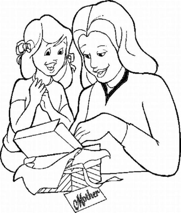 Coloring page: Mom (Characters) #101228 - Free Printable Coloring Pages