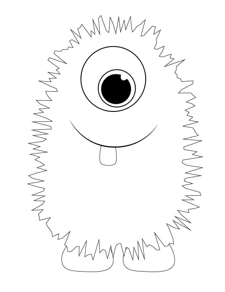Free printable Monster coloring page #183718 from Characters collection