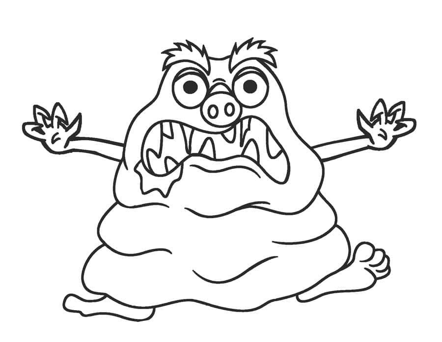 Free printable Monster coloring page #183729 from Characters collection