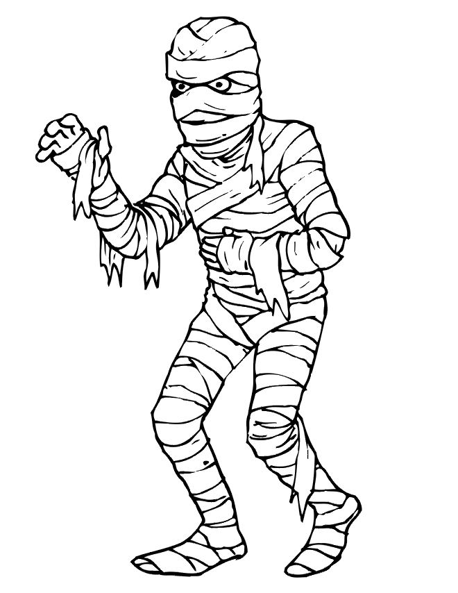 Coloring page: Mummy (Characters) #147658 - Free Printable Coloring Pages