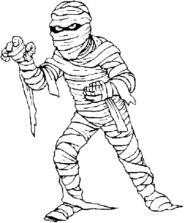 Coloring page: Mummy (Characters) #147659 - Free Printable Coloring Pages