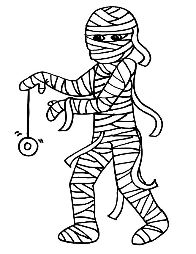 Coloring page: Mummy (Characters) #147660 - Free Printable Coloring Pages