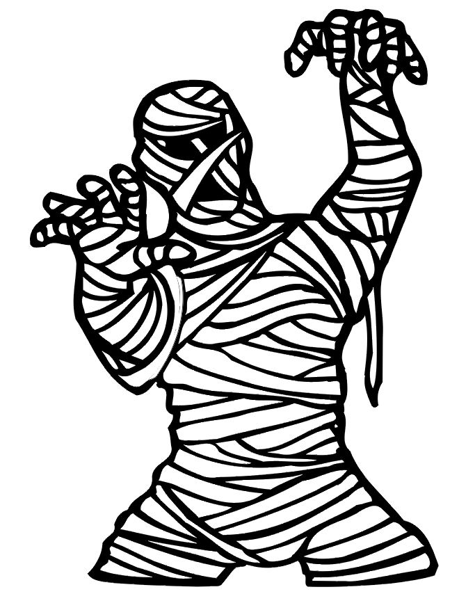 Coloring page: Mummy (Characters) #147662 - Free Printable Coloring Pages