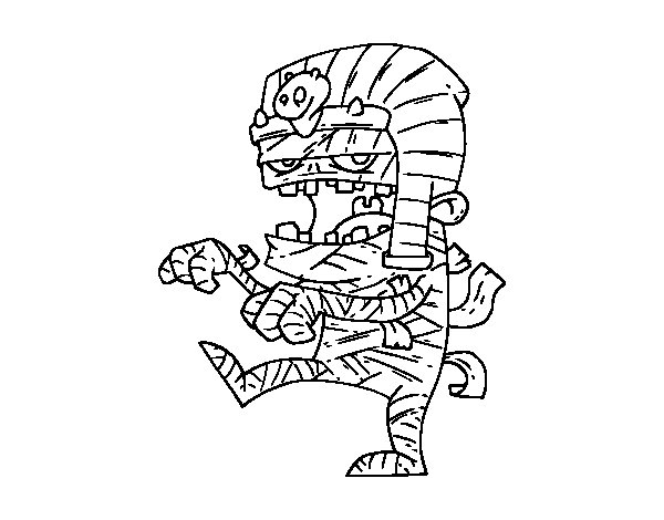 Coloring page: Mummy (Characters) #147663 - Free Printable Coloring Pages