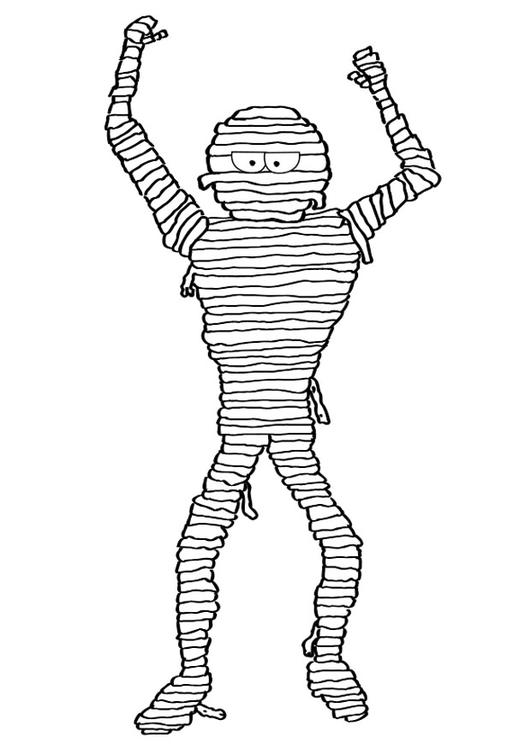 Coloring page: Mummy (Characters) #147671 - Free Printable Coloring Pages