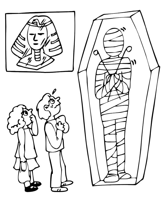 Coloring page: Mummy (Characters) #147672 - Free Printable Coloring Pages