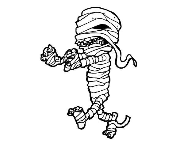 Coloring page: Mummy (Characters) #147673 - Free Printable Coloring Pages
