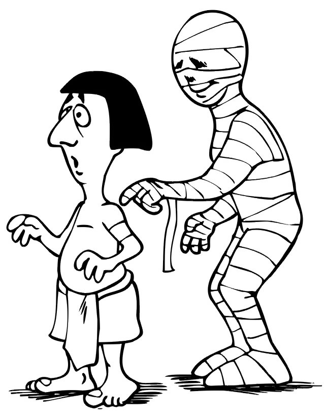Coloring page: Mummy (Characters) #147676 - Free Printable Coloring Pages