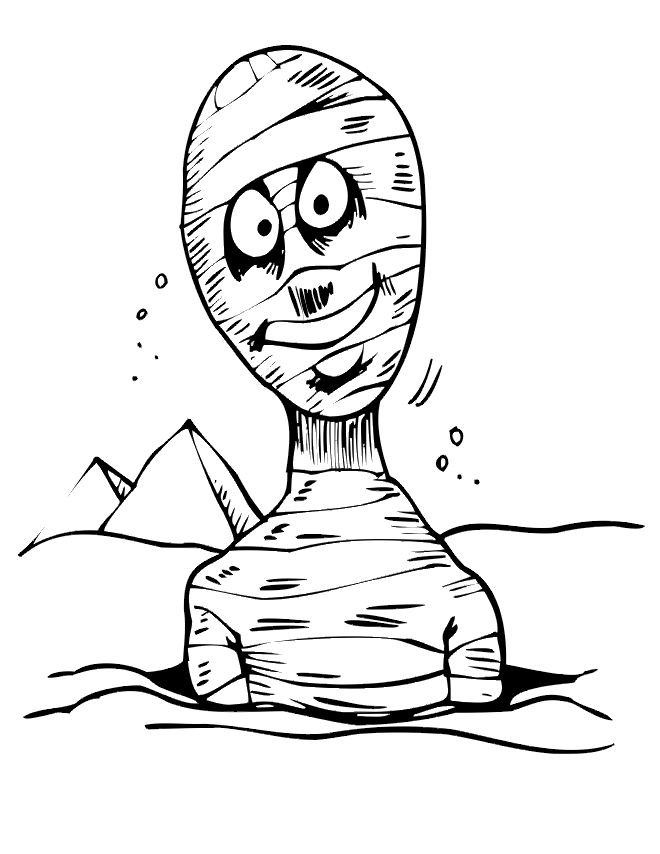 Coloring page: Mummy (Characters) #147678 - Free Printable Coloring Pages