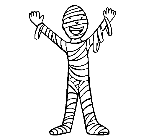 Coloring page: Mummy (Characters) #147679 - Free Printable Coloring Pages