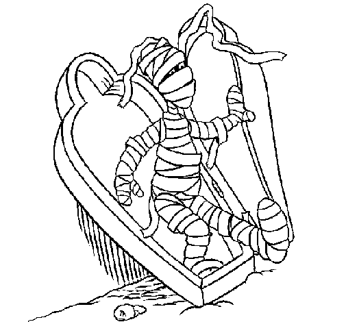 Coloring page: Mummy (Characters) #147680 - Free Printable Coloring Pages