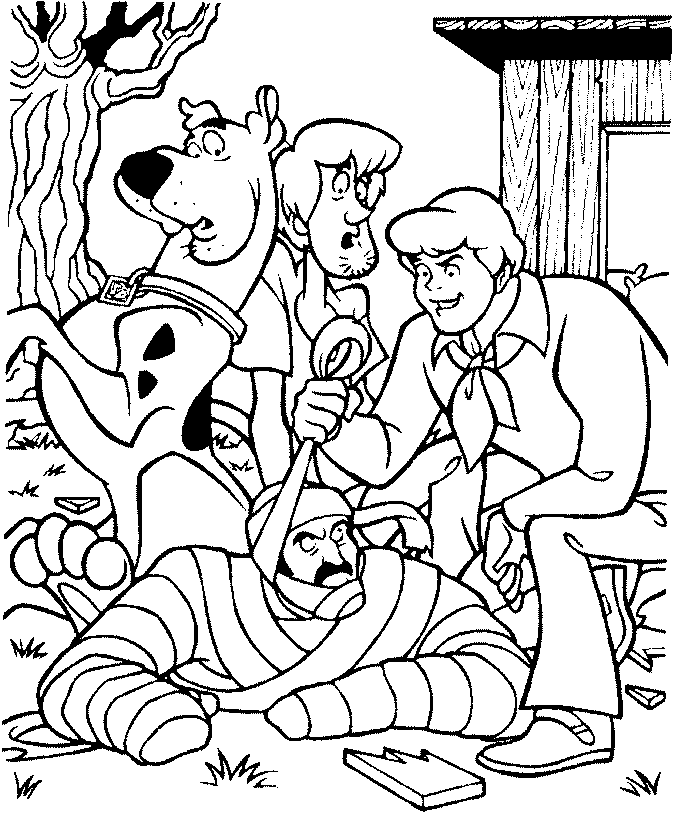 Coloring page: Mummy (Characters) #147684 - Free Printable Coloring Pages